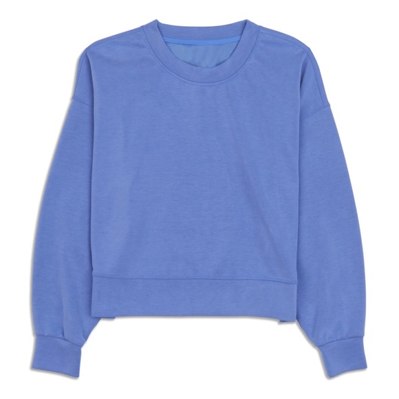 Lululemon Size 10 Softstreme Perfectly Oversized Crop Crew Sweatshirt - Picture 1 of 10
